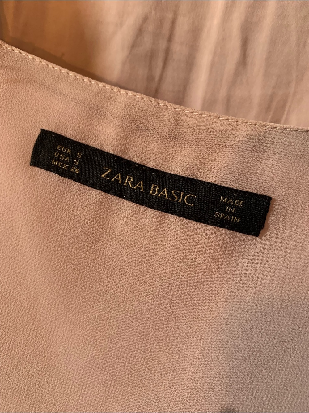 Zara Blush Pink Slip Dress - Spaghetti Straps - Picture 9 of 13